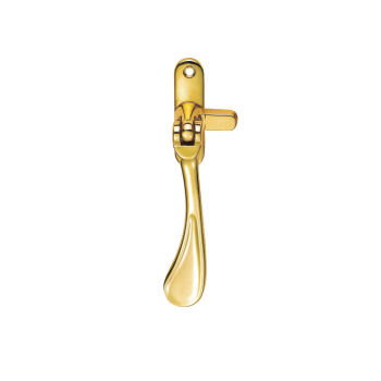 Casement Fastener Reversible Hook Plate Polished Brass