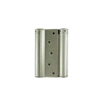 5Inch/125mm Double Action Hinge Silver - Pair