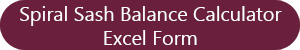 Sprial sash balance form excel