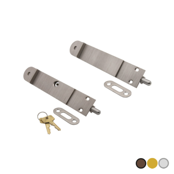 Complete Deluxe Bi-fold Door Lock, 2 Pack