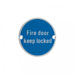 Invoke 'Fire Door Keep Locked' Sign SSS 76mm