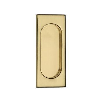 Invoke 105x44mm Flush Pull Handle Polished Brass Invoke 105x44mm Flush Pull Handle Polished Brass