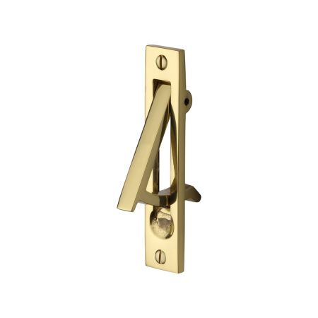 Invoke Pocket Door Edge Pull 100x19mm Polished Brass