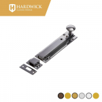 Hardwick Classic Lockable Straight Surface Bolt - Sprung 152mm