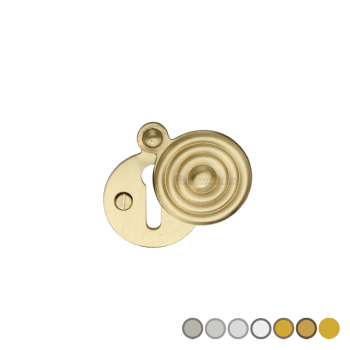 Standard Reeded Keyhole Escutcheon Standard Reeded Keyhole Escutcheon