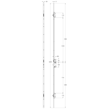 Winkhaus AV2 Tall Multipoint Lock Full Length