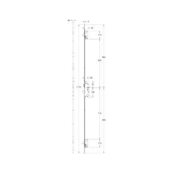 Winkhaus AV4 AutoLock Multipoint Lock Radius End