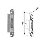 Winkhaus AV2 Single Keep with Radius Strike