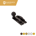 Hardwick Locking Reeded Knob Claw Sash Fastener