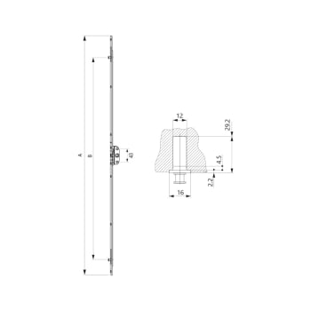 Maco Inline Espagnolette Bolt Maco Inline Espagnolette Bolt