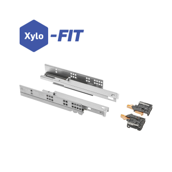 Xylo-Fit R1 Soft Close Undermount Drawer Runners Full Extension (Pair)