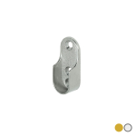 Wardrobe Rail Oval End Sockets Pair