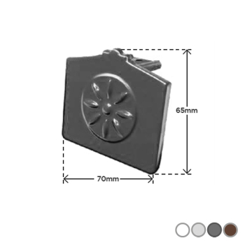 Capex 70 Extended End Cap Aluminium Capex 70 Extended End Cap Aluminium