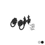 Ornamental Twisted Ring Gate Latch