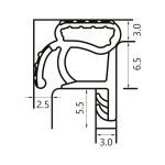 Deventer SP5920 Twin Blade/Sliding Sash Seal (96m)