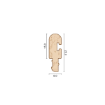 Q-Wood ClickIn Parting Bead