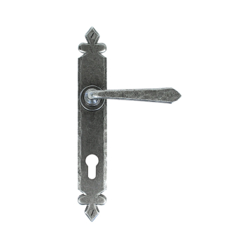 Anvil Pewter Cromwell Lever Espag. Lock Set Anvil Pewter Cromwell Lever Espag. Lock Set