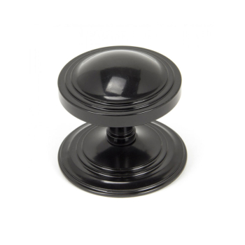 Anvil Black Art Deco Centre Door Knob Anvil Black Art Deco Centre Door Knob