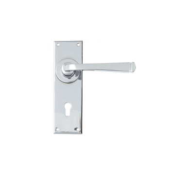 Anvil Polished Chrome Avon Lever Lock Set Anvil Polished Chrome Avon Lever Lock Set