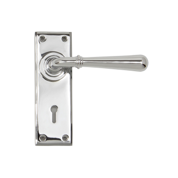 Anvil Polished Chrome Newbury Lever Lock Set Anvil Polished Chrome Newbury Lever Lock Set