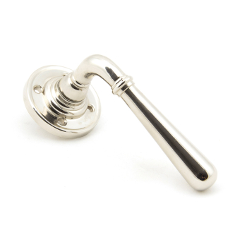 Anvil Polished Nickel Newbury Lever on Rose Anvil Polished Nickel Newbury Lever on Rose