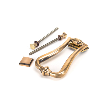 Anvil Polished Bronze Slimline Art Deco Door Knocker Anvil Polished Bronze Slimline Art Deco Door Knocker