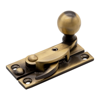 Claw Sash Fastener Locking Narrow Keep Antique Brass