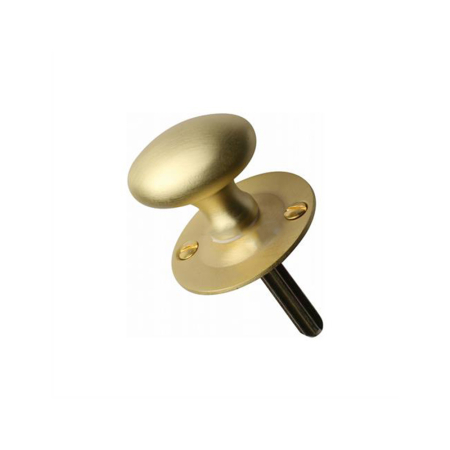 Oval Thumbturn For Doorbolt Satin Brass