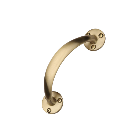 6Inch/152mm Satin Brass Bow Pull Handle