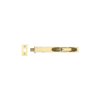 254 x 20mm Flush Bolt Lever Action Satin Brass 254 x 20mm Flush Bolt Lever Action Satin Brass