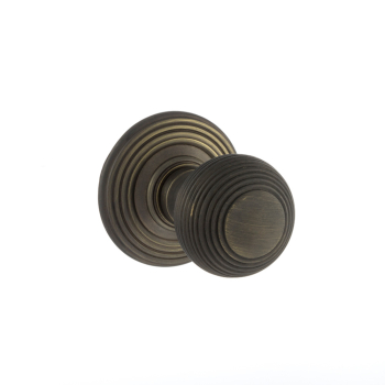 Barrowden Reeded Mortice Knob ConcFix Rose UnSp Urban Bronze Barrowden Reeded Mortice Knob ConcFix Rose UnSp Urban Bronze