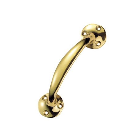 6Inch/152mm Polished Brass Bow Pull Handle