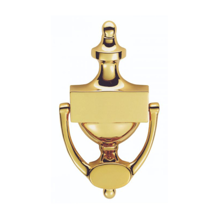 Victorian Urn Door Knocker 202mm Polished Brass