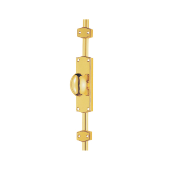 Oval Espagnolette 2 Part Knob Set Polished Brass Oval Espagnolette 2 Part Knob Set Polished Brass