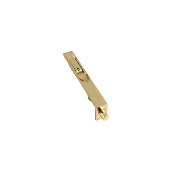 254 x 20mm Flush Bolt Lever Action Polished Brass 254 x 20mm Flush Bolt Lever Action Polished Brass