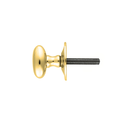 Oval Thumbturn to suit Rackbolt Polished Brass