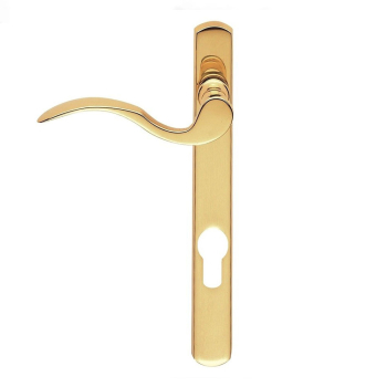 Scroll Espag Lever Set 92mm RH Polished Brass Scroll Espag Lever Set 92mm RH Polished Brass