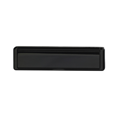 Nu-Mail Sleeved Letterplate Black 310 x 76mm