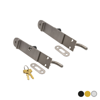 Centor 200mm Dropbolt Keyed Brushed Metallic Centor 200mm Dropbolt Keyed Brushed Metallic