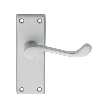 Victorian Scroll Lever Latch Satin Chrome Victorian Scroll Lever Latch Satin Chrome
