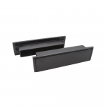 Jedo 274mm x 71mm Ant Black Sleeved Letterplate (40-70mm)