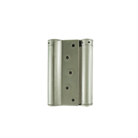 5Inch/125mm Double Action Hinge Silver - Pair