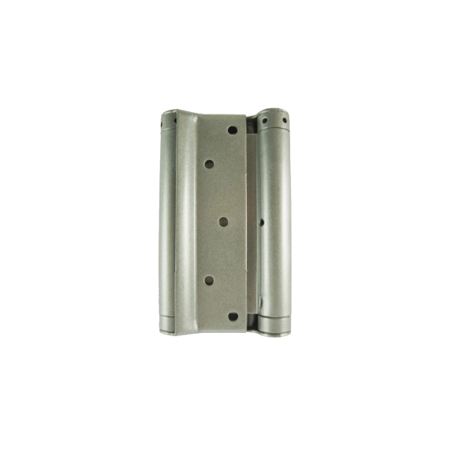7Inch/175mm Double Action Hinge Silver - Pair