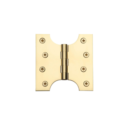 4Inch x 2Inch x 4Inch Polished Brass Parliament Hinge (Pair)