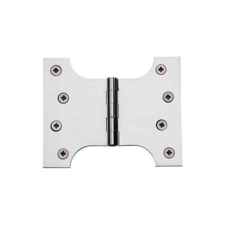 4Inch x 3Inch x 5Inch Polished Chrome Parliament Hinge (Pair)