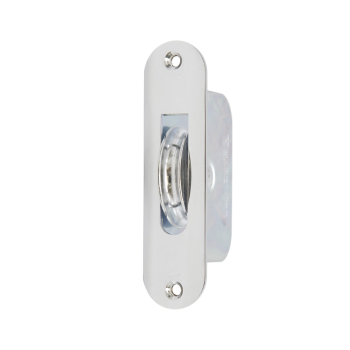 Hardwick Chrome Plated 50mm Large Ball Bearing Sash Pulley Radius End Hardwick Chrome Plated 50mm Large Ball Bearing Sash Pulley Radius End