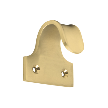 Hardwick Satin Brass Curved Neck Sash Lift Hardwick Satin Brass Curved Neck Sash Lift