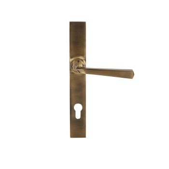 Hardwick Burley Door Espag Set Sprung Antique Brass Hardwick Burley Door Espag Set Sprung Antique Brass