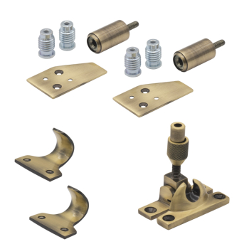 Antique Brass Sash Kit/Brighton Fastener/No Pulleys Antique Brass Sash Kit/Brighton Fastener/No Pulleys