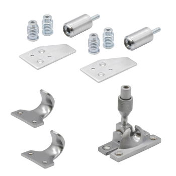 Satin Chrome Plated Sash Kit/Brighton Fastener/No Pulleys Satin Chrome Plated Sash Kit/Brighton Fastener/No Pulleys